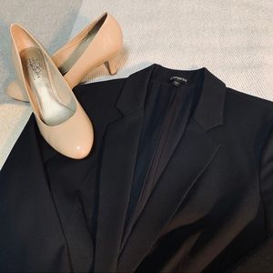 Supersoft Notch Collar One Button Blazer